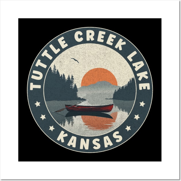 Tuttle Creek Lake Kansas Sunset Wall Art by turtlestart